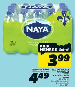 IGA Naya natural spring water offer