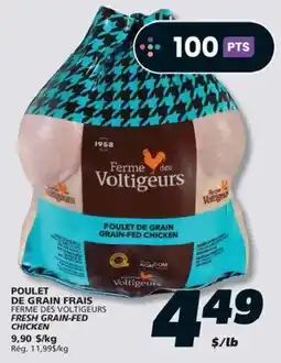 IGA Ferme des Voltigeurs fresh grain-fed chicken offer