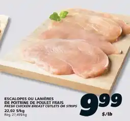 IGA Fresh Chicken Breast Cutlets or Strips offer