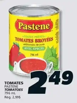 IGA Pastene tomatoes broyées offer