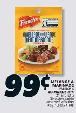 IGA French's marinade mix offer