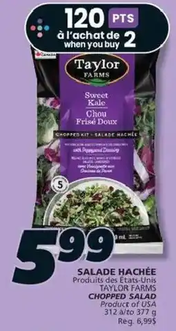 IGA Taylor Farms chopped salad offer