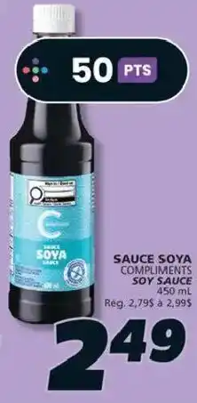 IGA Compliments soy sauce offer