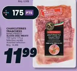 IGA Marcangelo sliced deli meats offer