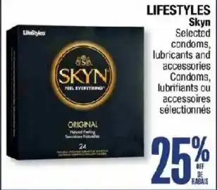 Lifestyles Skyn Selected condoms, lubricants and accessories