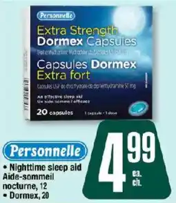 Jean Coutu Personnelle extra strength dormex capsules offer