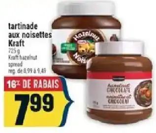 Kraft tartinade aux noisettes