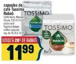 Marché Adonis Tassimo Nabob coffee capsules offer