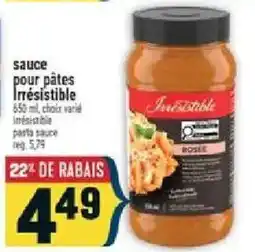 Marché Adonis Irresistible pasta sauce rosée offer