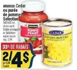 Marché Adonis Cedar apple sauce offer