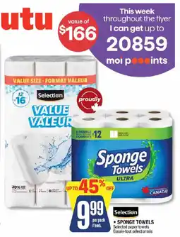 Jean Coutu Selection sponge towels ultra offer