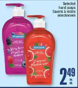 Jean Coutu Personnelle selected hand soaps offer