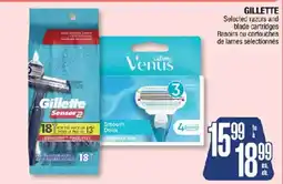 Jean Coutu Gillette Selected razors and blade cartridges offer