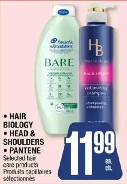 Jean Coutu Hair biology head & shoulders pantene offer