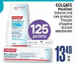 Jean Coutu Colgate PrevDent selected oral care products offer