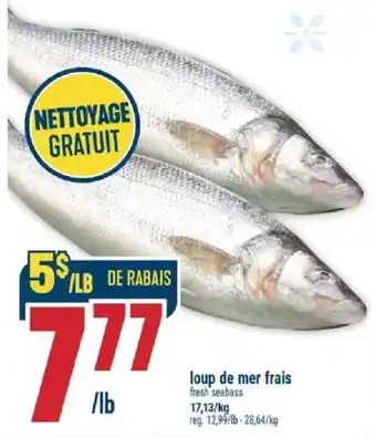 Marché Adonis fresh seabass offer