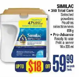 Jean Coutu Similac 360 Total Care Selected powders offer