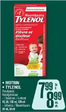 Jean Coutu Motrin Tylenol Analgesic offer