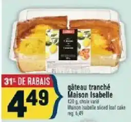 Marché Adonis Maison Isabelle sliced loaf cake offer