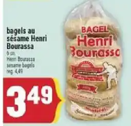 Marché Adonis Henri Bourassa bagels au sésame offer