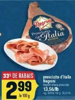 Marché Adonis Negroni prosciutto d'italia offer