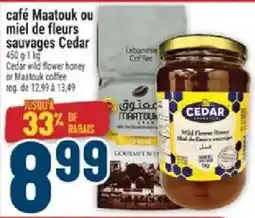 Marché Adonis Cedar wild flower honey offer