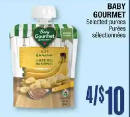 Jean Coutu Baby Gourmet Selected purees offer
