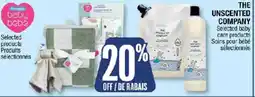 Jean Coutu The unscented company selected baby care products offer