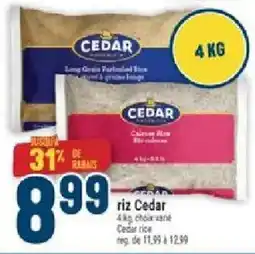 Marché Adonis Cedar riz offer