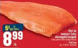 Marché Adonis Coho salmon fillets thawed/frozen offer
