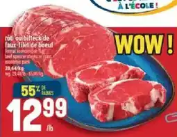 Marché Adonis beef tenderloin steaks or roast offer