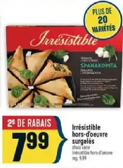 Marché Adonis Irresistible hors-d'oeuvre surgelés offer