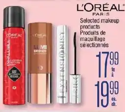 Jean Coutu L'Oréal Paris selected makeup products offer