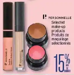 Jean Coutu Personnelle selected make-up products offer
