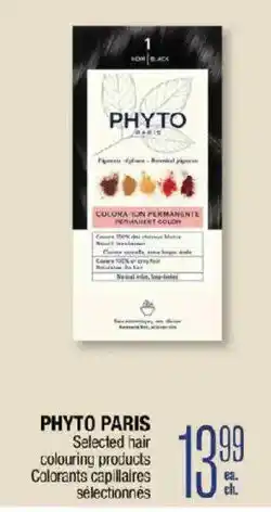 Jean Coutu Phyto paris selected hair colouring products offer