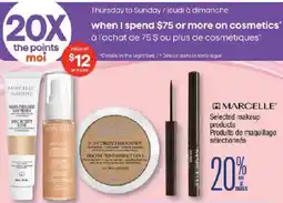 Jean Coutu Marcelle selected makeup products offer