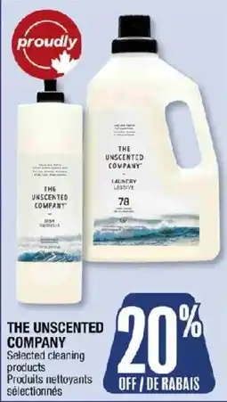 Jean Coutu The unscented company selected cleaning products offer