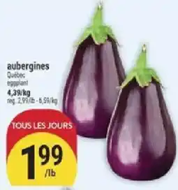 Marché Adonis aubergines offer
