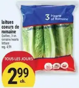 Marché Adonis 3 hearts of romaine offer
