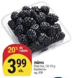 Marché Adonis blackberries offer