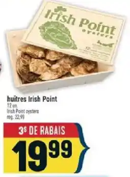 Marché Adonis Irish Point oysters offer