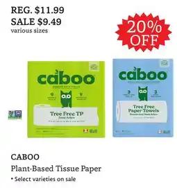 The Big Carrot CABOO Plant-Based Tissue Paper offer
