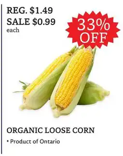 The Big Carrot ORGANIC LOOSE CORN offer