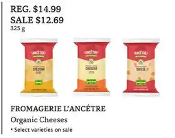 The Big Carrot FROMAGERIE L'ANCÉTRE Organic Cheeses offer