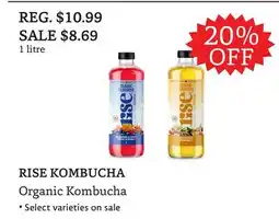 The Big Carrot RISE KOMBUCHA offer