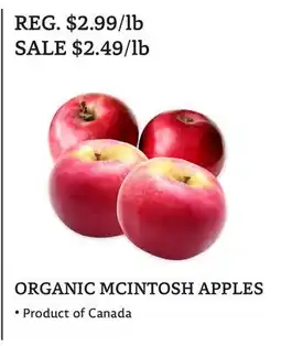 The Big Carrot ORGANIC MCINTOSH APPLES offer