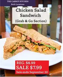 The Big Carrot Chicken Salad Sandwich offer