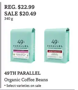 The Big Carrot 49TH PARALLEL Organic Coffee Beans offer
