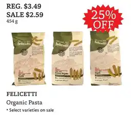 The Big Carrot FELICETTI Organic Pasta offer