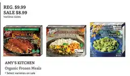 The Big Carrot AMY'S KITCHEN Organic Frozen Meals offer